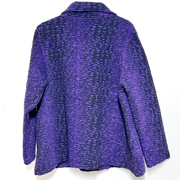 NWT Liv by Habitat 201413 Nouveau Knit Thick Stretchy Boxy Jacket Coat Sz L/XL - Picture 2 of 8